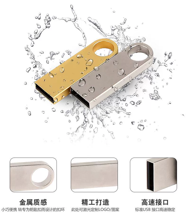 Металлический USB-накопитель, оптовая продажа, на заказ, подарок на день рождения