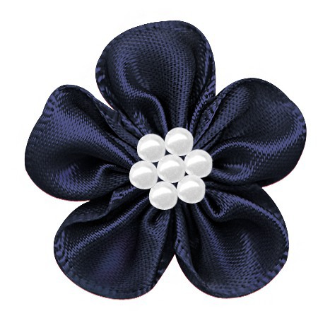 Yao Ming cinta de poliéster DIY pequeña flor ropa interior decoración hecha a mano cinta flor horquilla Decoración Accesorios