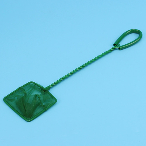 Factory Sales Aquarium Fish Net Accessories Fish Grabber Square Fish Net Aquarium Scoop Net Green