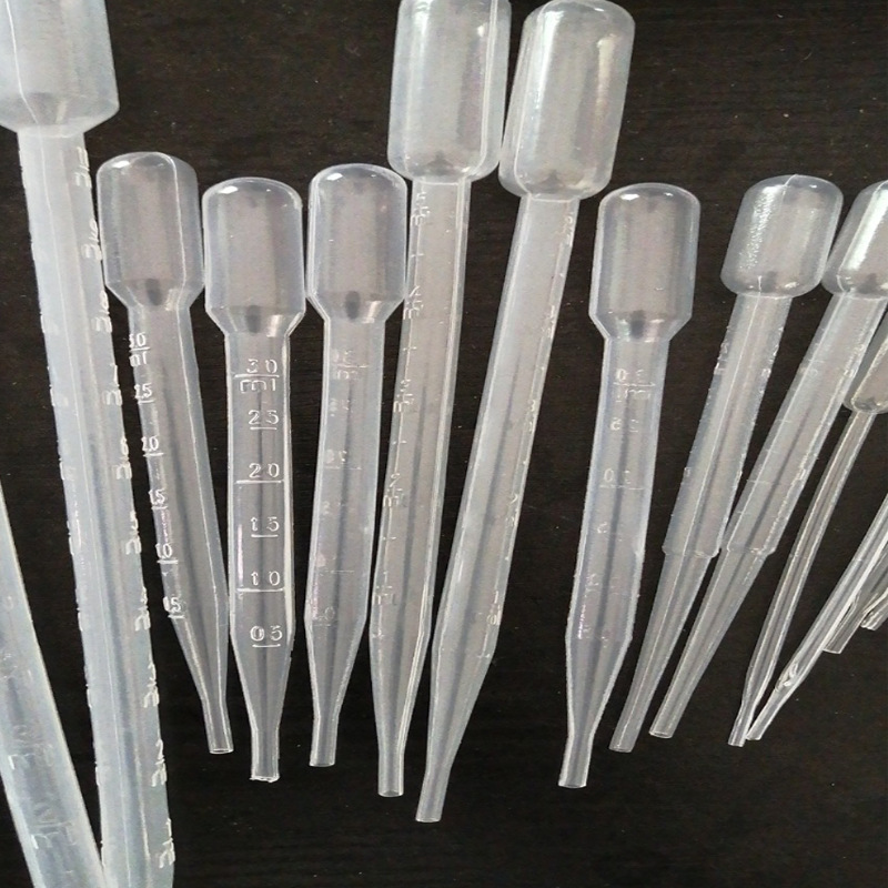 Pasteurizado paja 3 ml0.2, 0,5, 1,2,3,5,10ml de plástico cuentagotas de plástico tubería de plástico paja de plástico desechable