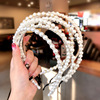 Brand headband from pearl handmade, fishing line with beads, hair accessory, South Korea, internet celebrity