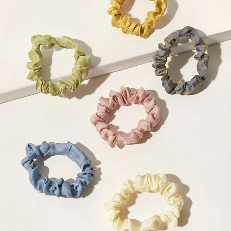 Satin Hair Scrunchies Set display picture 1