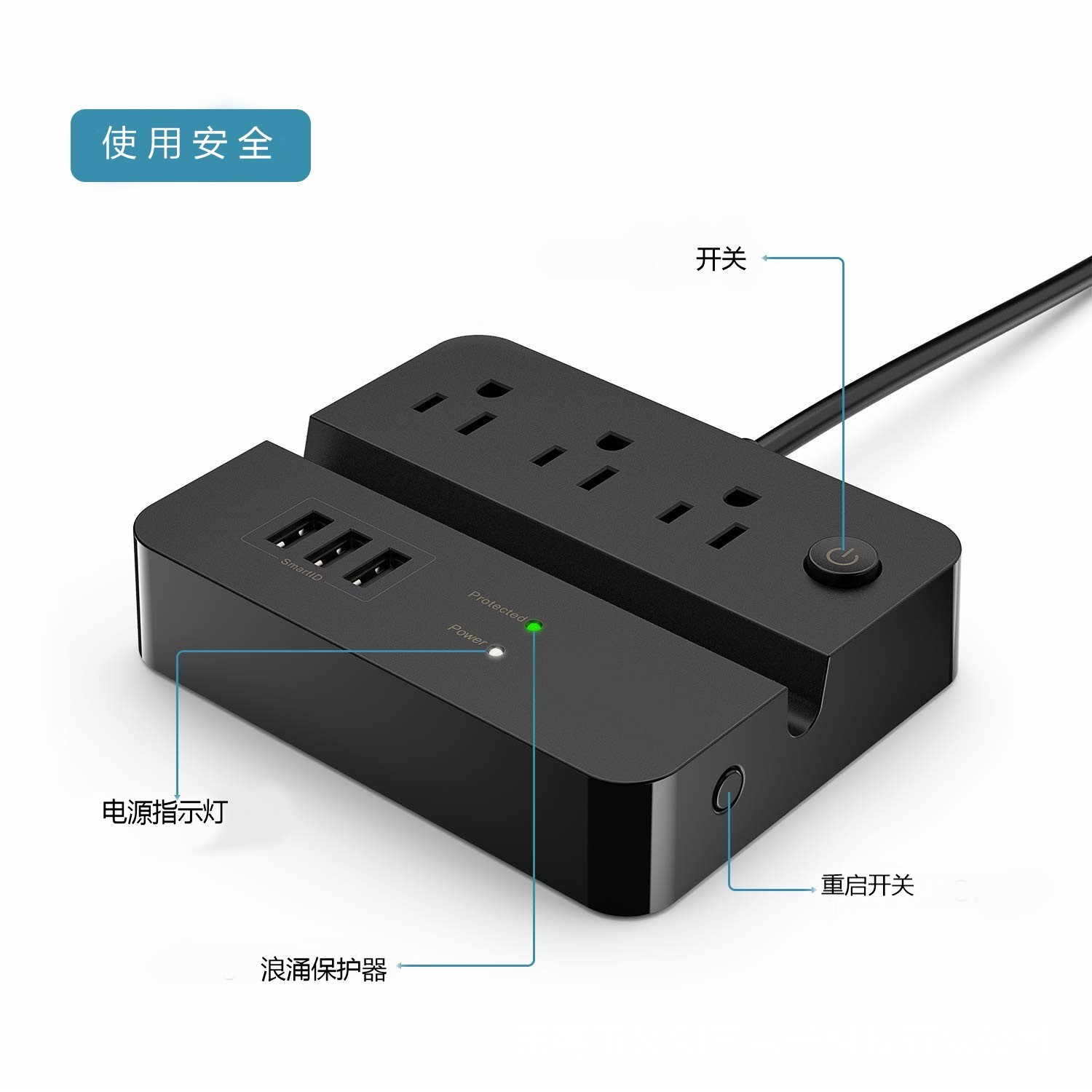 美规usb充电排插 usb电源插排插线板 带手机支撑多功能桌面排插-阿里巴巴