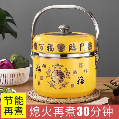 厂家直销不锈钢气电两用免火再煮锅 节能焖烧锅 皇膳养生锅礼品锅|ms