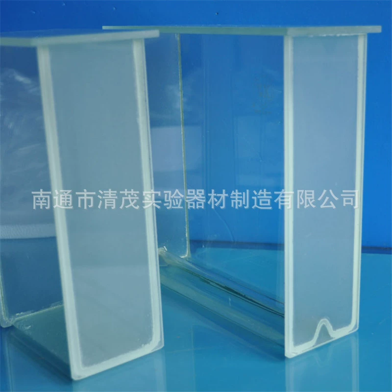 Цилиндр хроматографии Цинмао экспириментально стеклянный одиночный/шлиц двойника цилиндр расширения ТЛК 100/200 мм плоский/косой нижний