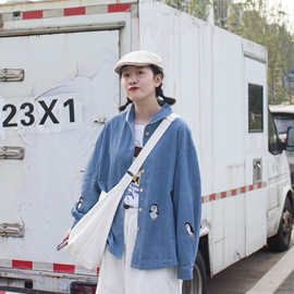 时尚ins棉布袋斜挎包旅行单肩购物袋帆布大小拉链白色休闲百搭