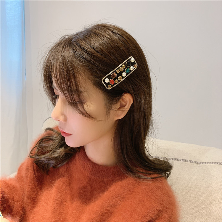 Colorful Diamond Retro Hair Clip display picture 11