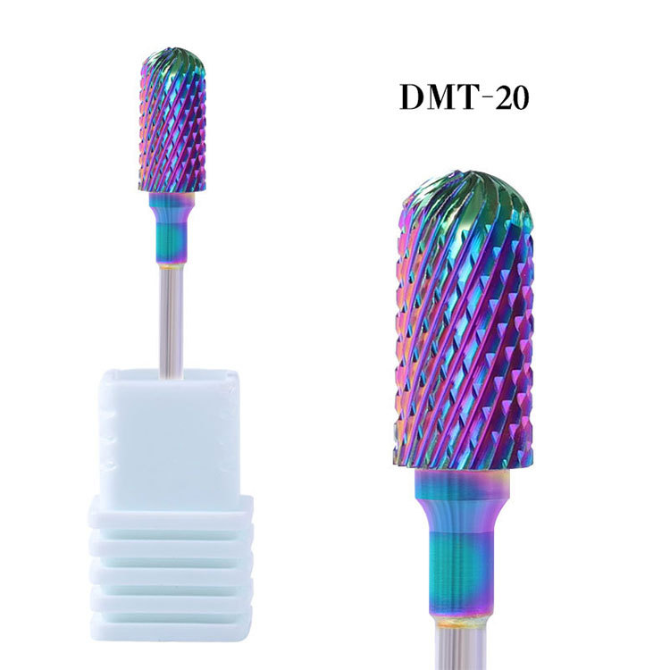 50g Weight Alloy Material Solid Color Pattern Fashion Style Vacuum Plating Color Alloy Tungsten Steel Polishing Manicure Grinding Head 5