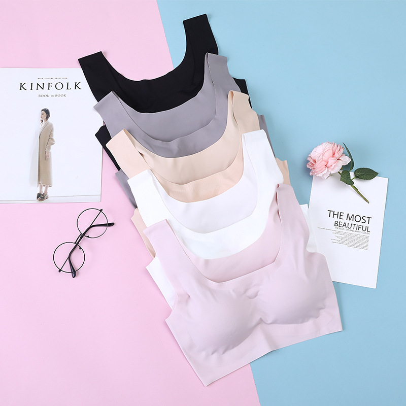 安心尚品一代日本无痕无钢圈运动内衣聚拢舒适型瑜伽睡眠文胸罩女