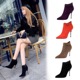 663-8 Korean fashion banquet short women's boots thin heel super high suede pointed head Rhinestone sexy thin short boots