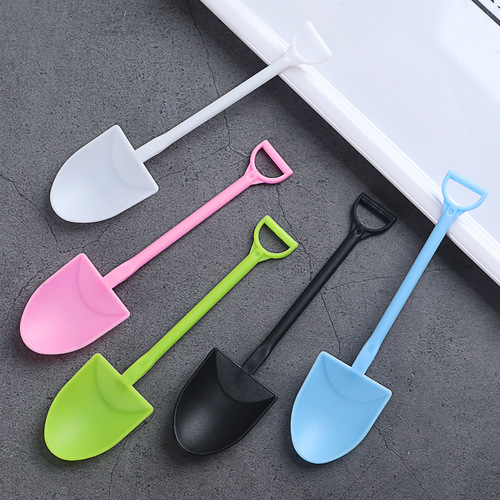 Disposable plastic spoon ice cream cake ice cream cheese dessert spoon pudding shovel yogurt spoon individually packaged