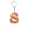 Keychain with letters, resin, pendant, Korean style, English, handmade