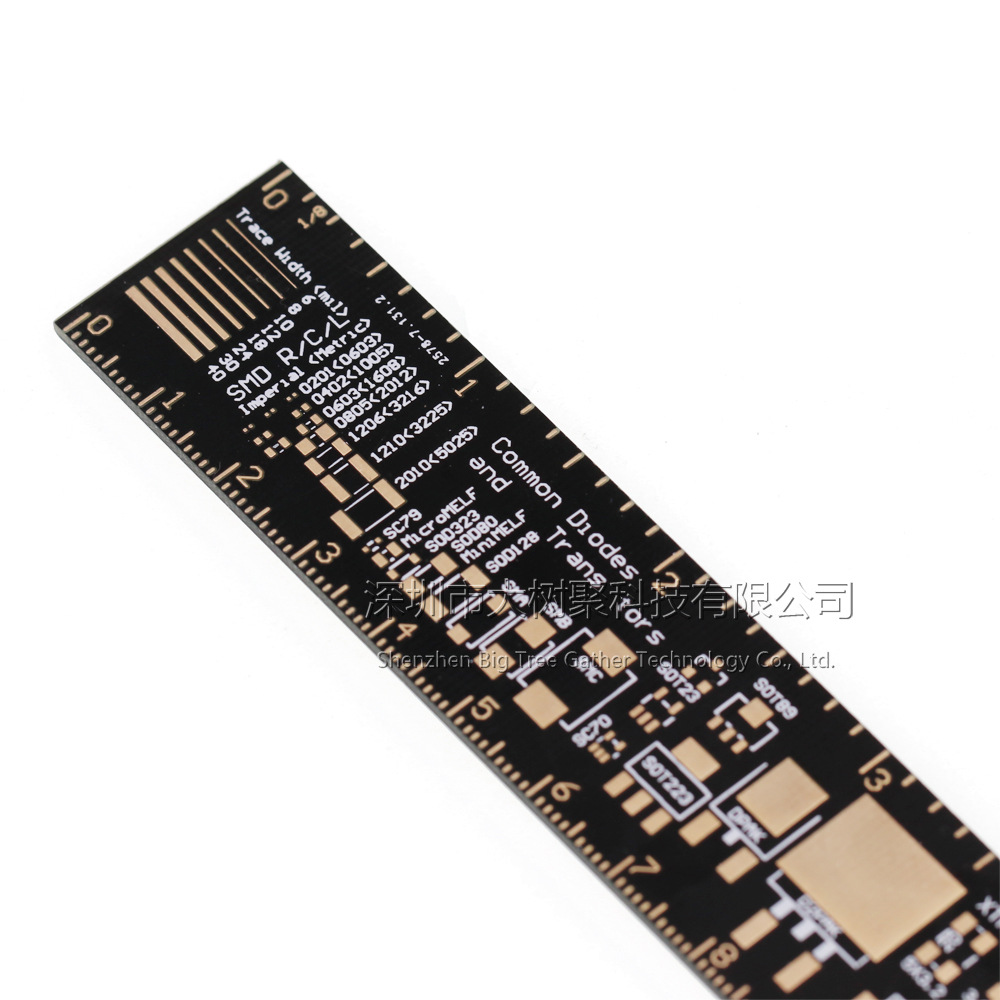 PCB Ruler PCB工程用尺 PCB封装单位 工程尺15CM 沉金工艺-阿里巴巴