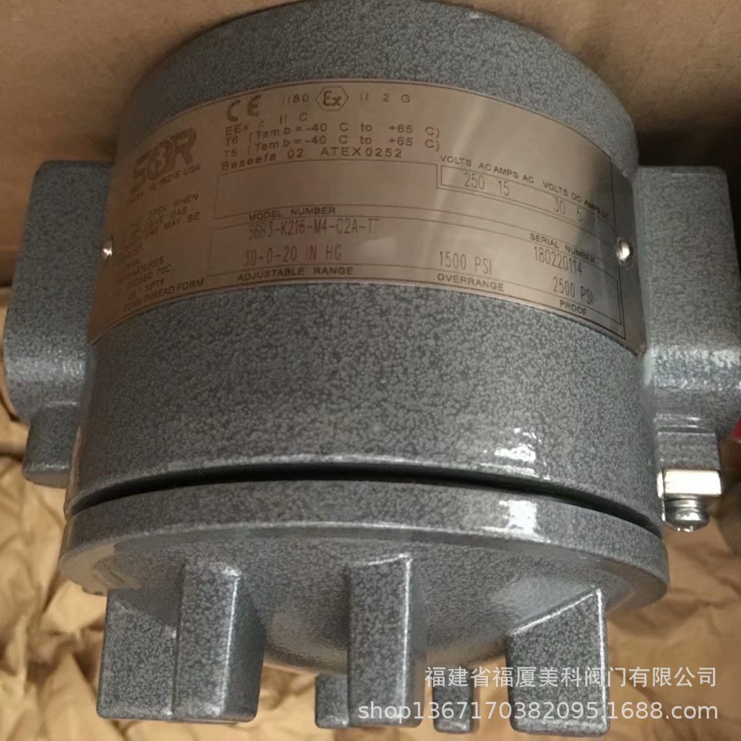 美国SOR索尔压力开关 压差开关54PP-K118-M4-C1A 397486-N6D352