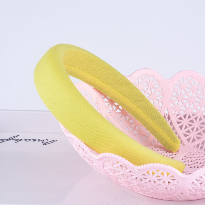 Simple Pure Color Sponge Headband display picture 19