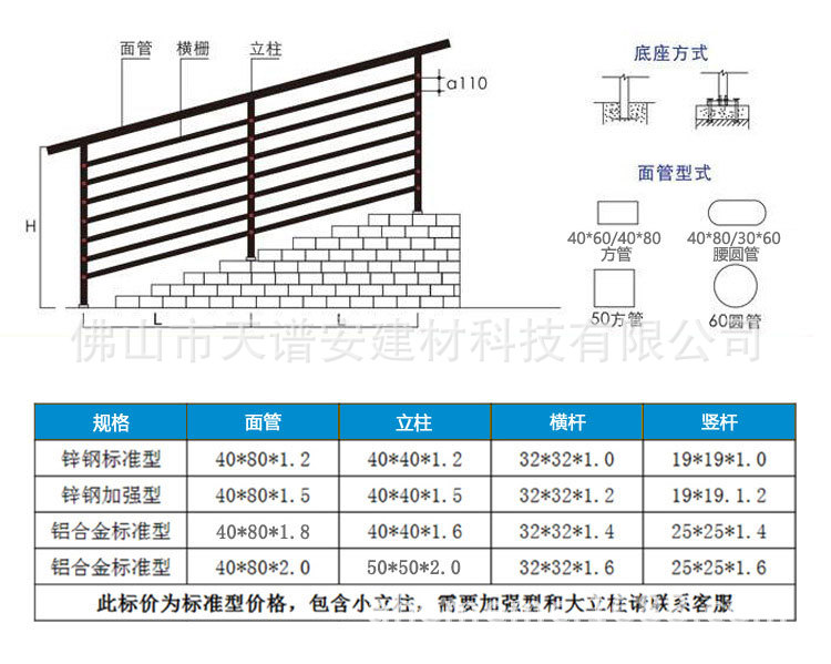 铝艺楼梯扶手详情页