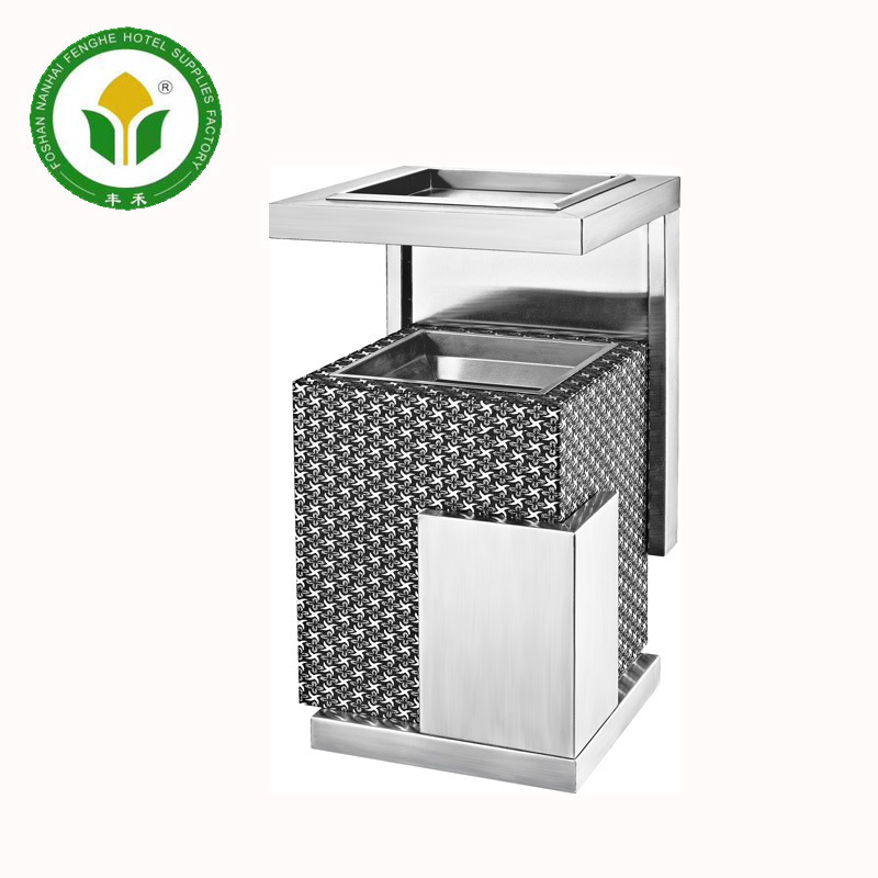 A large number of spot hotel trash can FHG-114 titanium new concept trash can