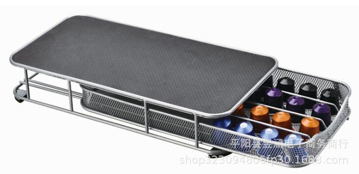 Organizador de cápsulas Nespresso tipo cajón, capacidad para 40 cápsulas, estructura resistente y compacta