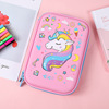 Eva, three dimensional capacious waterproof pencil case, stationery for elementary school students, suitable for import, in 3d format