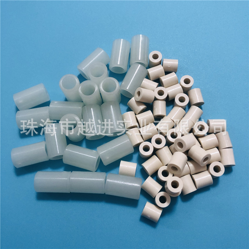 厂家直销 尼龙绝缘隔离柱 白色特氟龙直通柱 价格优惠 全国包邮