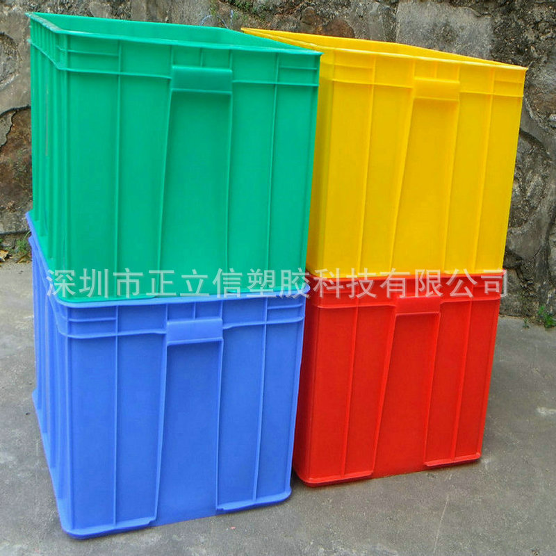25号周转箱 塑料加厚箱周转塑料筐750*550*430红色周转箱批发