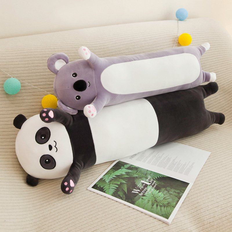 Panda Pillow Long Strip Pillow Bear Doll Plush Doll Cute Girl Bed With You To Sleep Lazy Super Soft