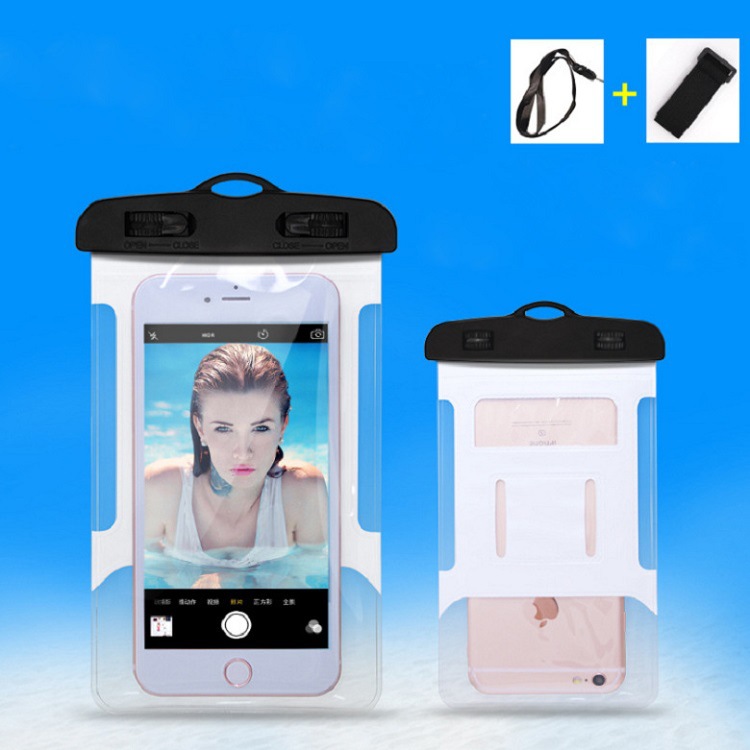 臂带款手机防水袋 户外游泳潜水漂流海边沙滩pvc可触屏手机防水套|ms