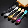 Cute high quality coffee dessert spoon stainless steel, ice cream, wholesale