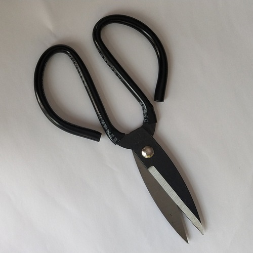 Industrial iron scissors, civilian scissors, kitchen knife king, black plastic handle carbon steel, stainless kitchen pointed scissors