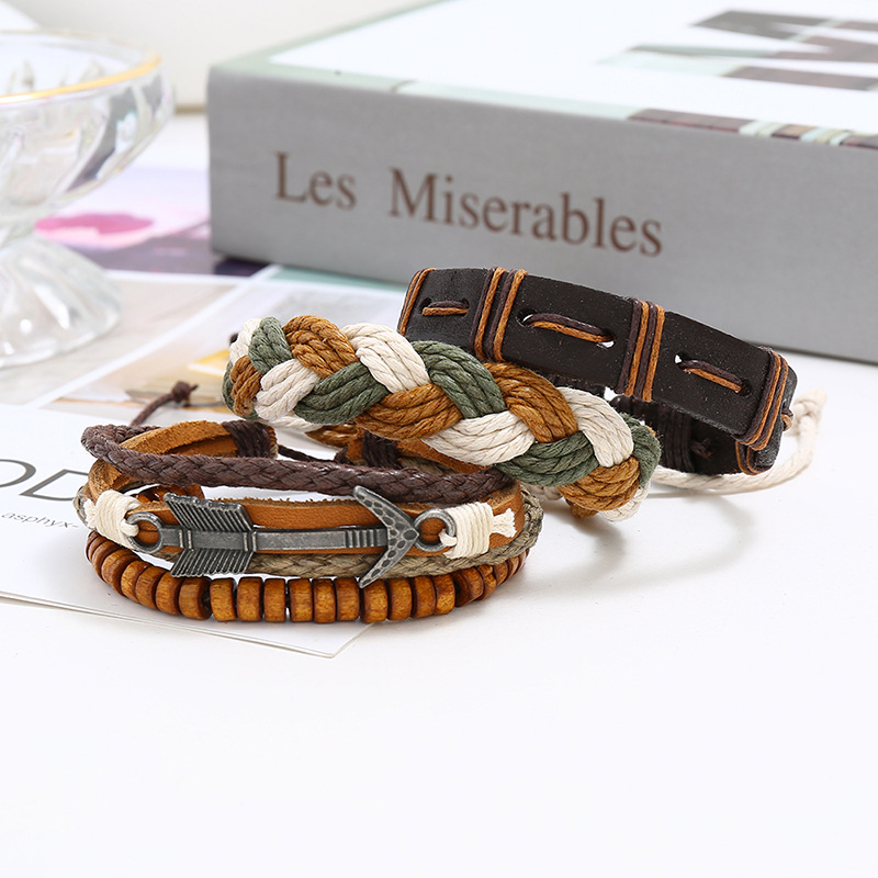 Vintage woven leather bracelet