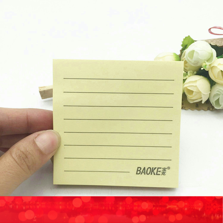 Baoke TZ6000 all-matter note note color fluorescent color strip repeatable self-adhesive note paper 76 * 76MM