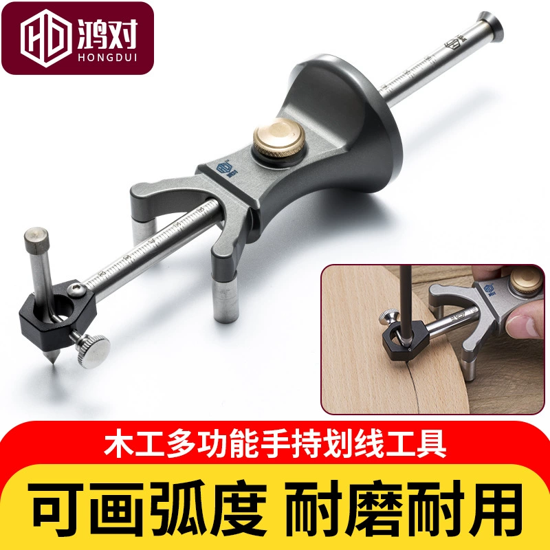 Деревообрабатывающий малярный станок Плотницкая дуга прямая линия двойного назначения Художник по проволоке DIY инструмент леска рычаг Scriber в европейском стиле