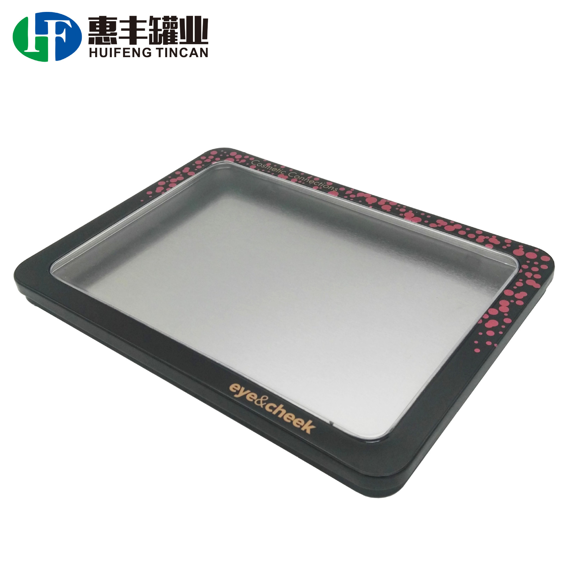 厂家生产魔法眼影胭脂彩妆铁盒开天窗化妆睫毛画笔盒玩具拼图铁罐