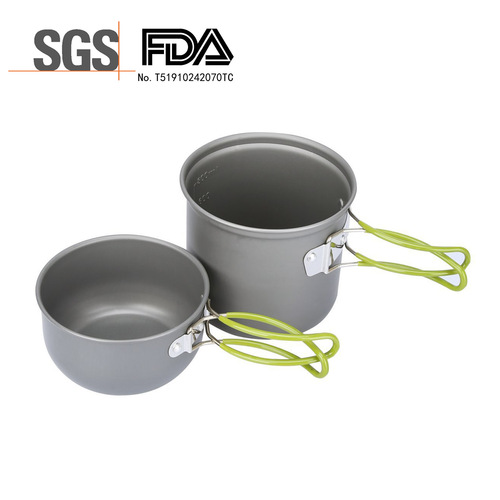 Amazon Outdoor Portable Camping Pot Set DS-101 Picnic Cooking Set 1-2 People Portable Set
