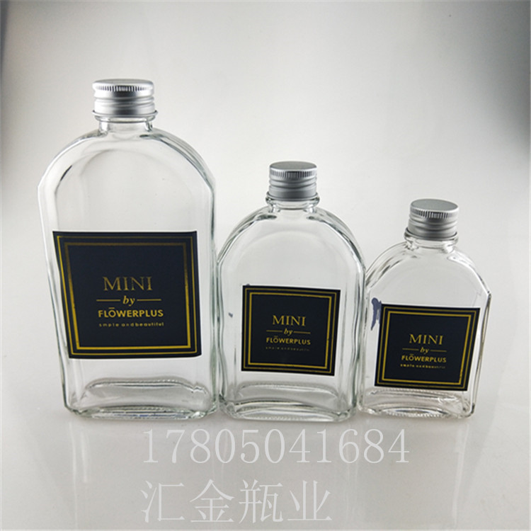 100ml小容量保健酒瓶饮料瓶200ml咖啡瓶奶茶饮料泡茶果汁玻璃瓶