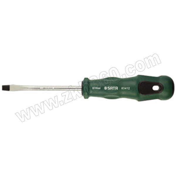 T系列橡塑柄一字形螺丝批SATA/世达SATA-634085×100mm