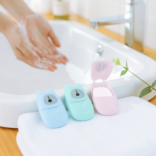 Travel Disposable Soap Tablets Boxed Soap Paper Tablets Convenience Hand Washing Tablets Small Soap Tablets Mini Soap Paper Tablets