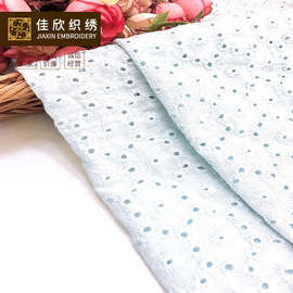 2020欧美连衣裙女装礼服面料 缕空绣花面料 全棉绣花布 绣花面料