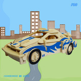 Маленькая деревянная игрушечная машина, реалистичный трехмерный конструктор, головоломка, интеллектуальная игрушка, DIY, трехмерная сборочная модель