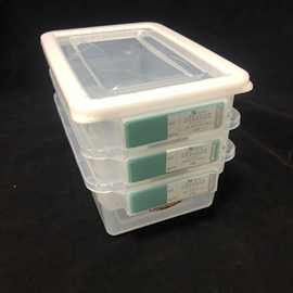 惠而信0245酒店透明料头盒5L加强加厚PP带标牌保鲜盒厨房冰柜盒子