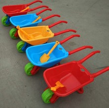 兒童沙灘車翻斗獨輪兩輪塑料手推車幼兒園戶外玩沙玩具大號工程車