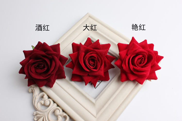 A79绒布玫瑰对比图