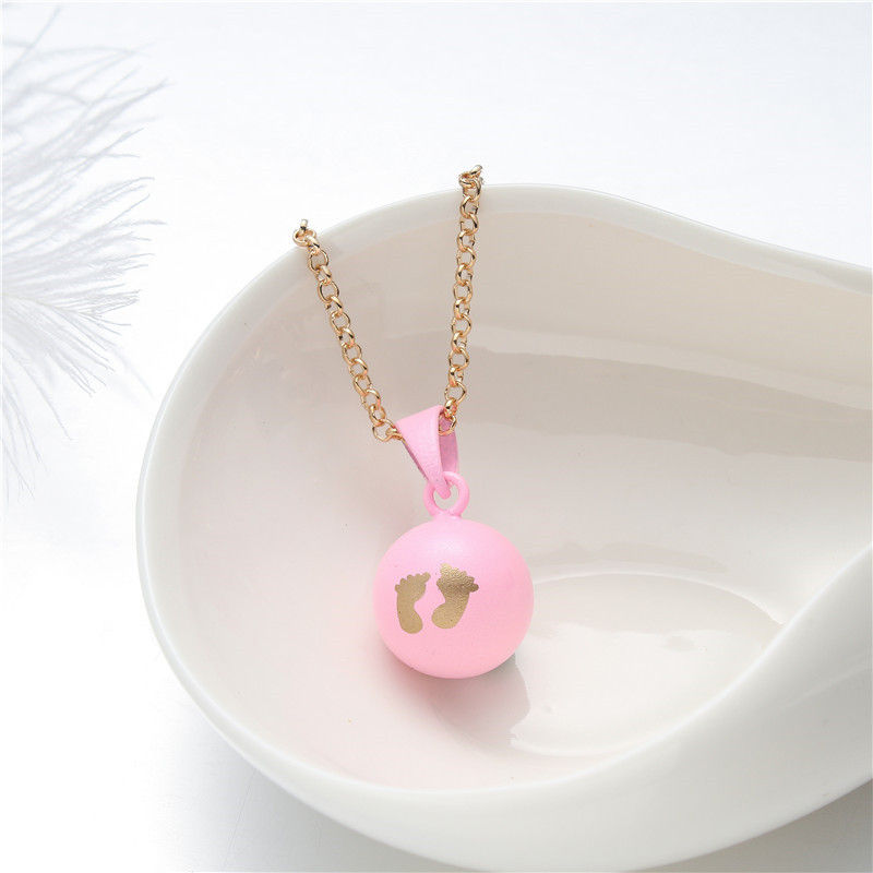 Fashion Footprint Copper Plating Pendant Necklace 1 Piece