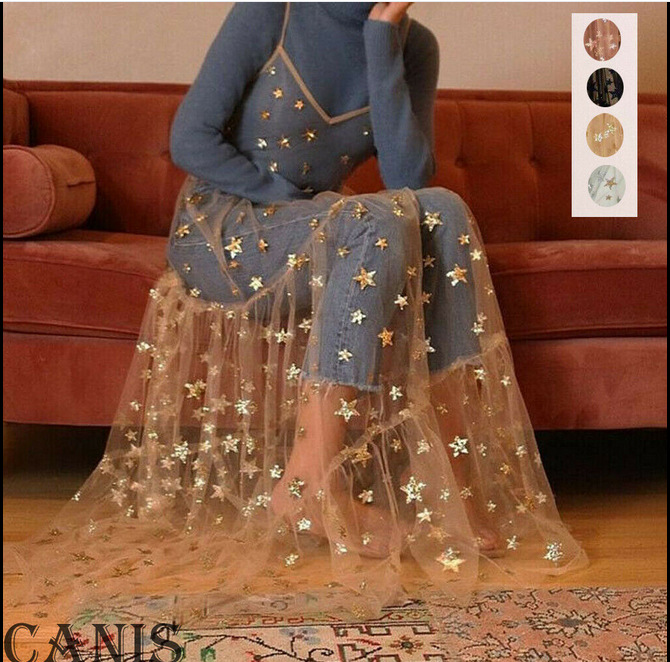 Star Sequined Tulle Fairy Dress