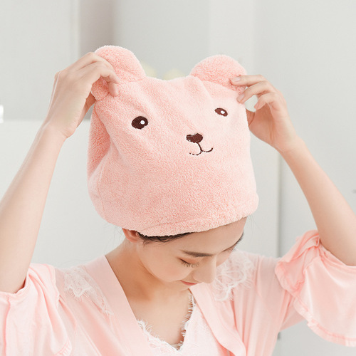 Thick Dry Hair Hat Super Absorbent Hair Cover Quick Dry Towel Head Scarf Shower Cap Hair Hat Adult Long Hair Dry Towel