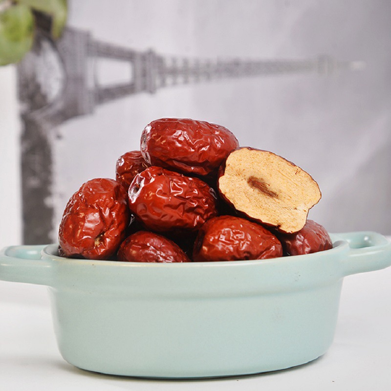 産地貨源新疆特産若羌灰棗 500g免洗幹紅棗 新疆若羌紅棗灰棗銷售