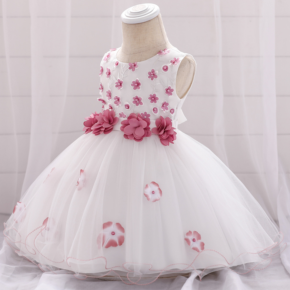 Elegant Kids Girls Dress Toddler Princess Party Birthday Wedding Dress ZG9