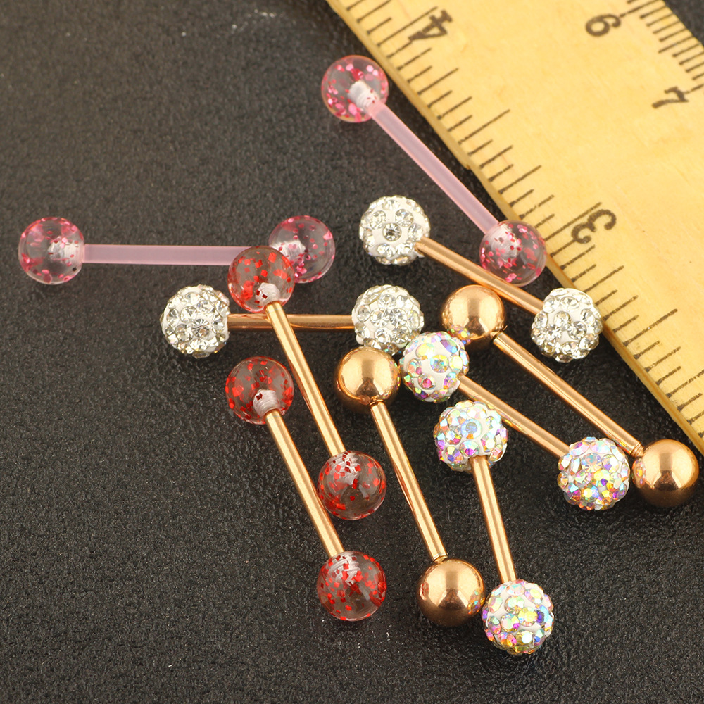10Pcs Mix Style Body Piercing Jewelry Set Stainless Steel Breast Nipple Rings Tongue Rings Labret Studs Earrings detail image 26