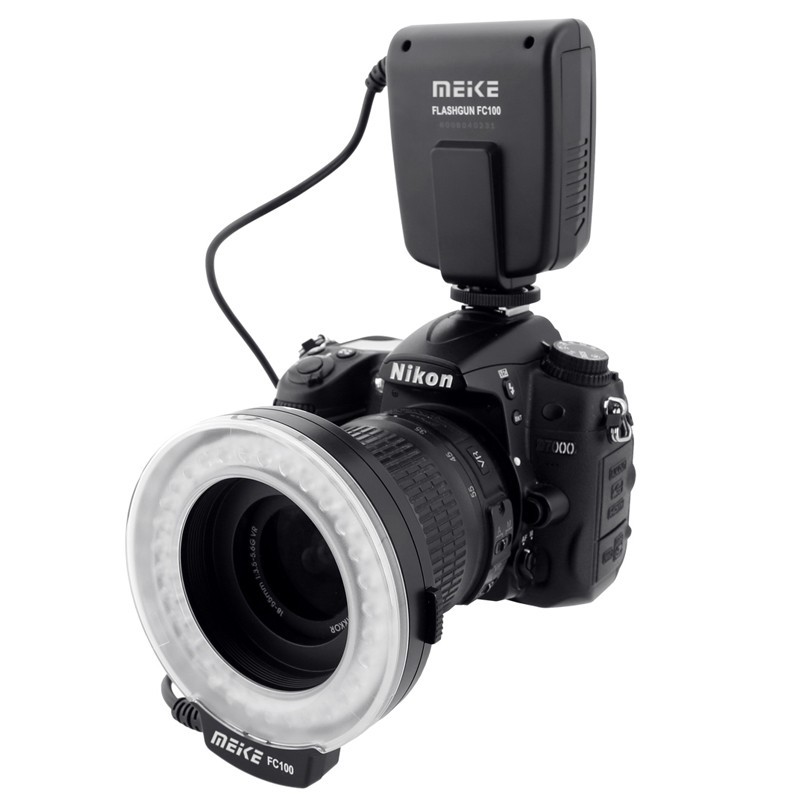FC100 Meike anillo lámpara de flash macro contacto único zapato caliente