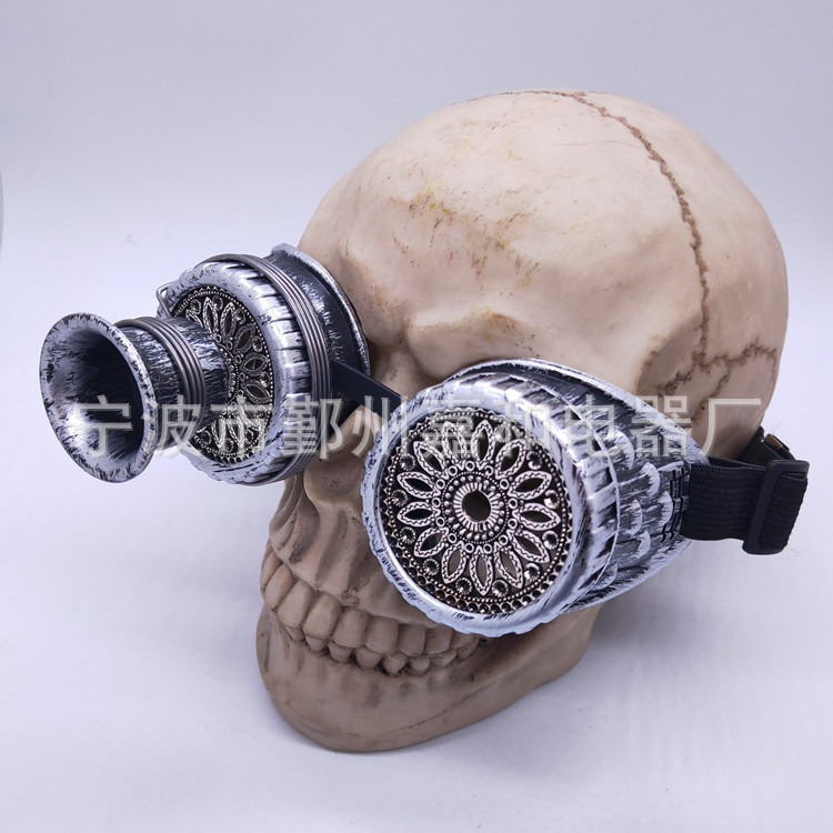 공장 직접 판매 Steampunk 복고풍 안경 돋보기 소품 고글